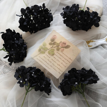 Hydrangea Artificial Flowers -12 pcs Realistic Fake Hydrangea Silk Flowers with Stems Faux Hydrangea Flowers Heads for Office Home Party Wedding Centerpiece DIY Floral Decor(Sky Blue)