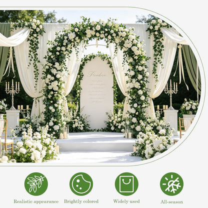 4Pack Total 24FT Green Fake Vines Ivy Leaves Vines for Bedroom Greenery Garland Fake Leaves Leaf Wall Decor Faux Hanging Vines Plants Outdoor Garland