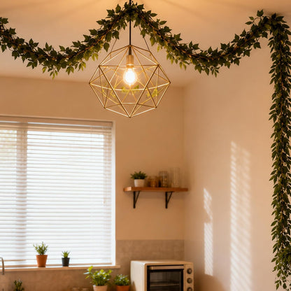 4Pack Total 24FT Green Fake Vines Ivy Leaves Vines for Bedroom Greenery Garland Fake Leaves Leaf Wall Decor Faux Hanging Vines Plants Outdoor Garland