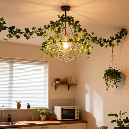4Pack Total 24FT Green Fake Vines Ivy Leaves Vines for Bedroom Greenery Garland Fake Leaves Leaf Wall Decor Faux Hanging Vines Plants Outdoor Garland