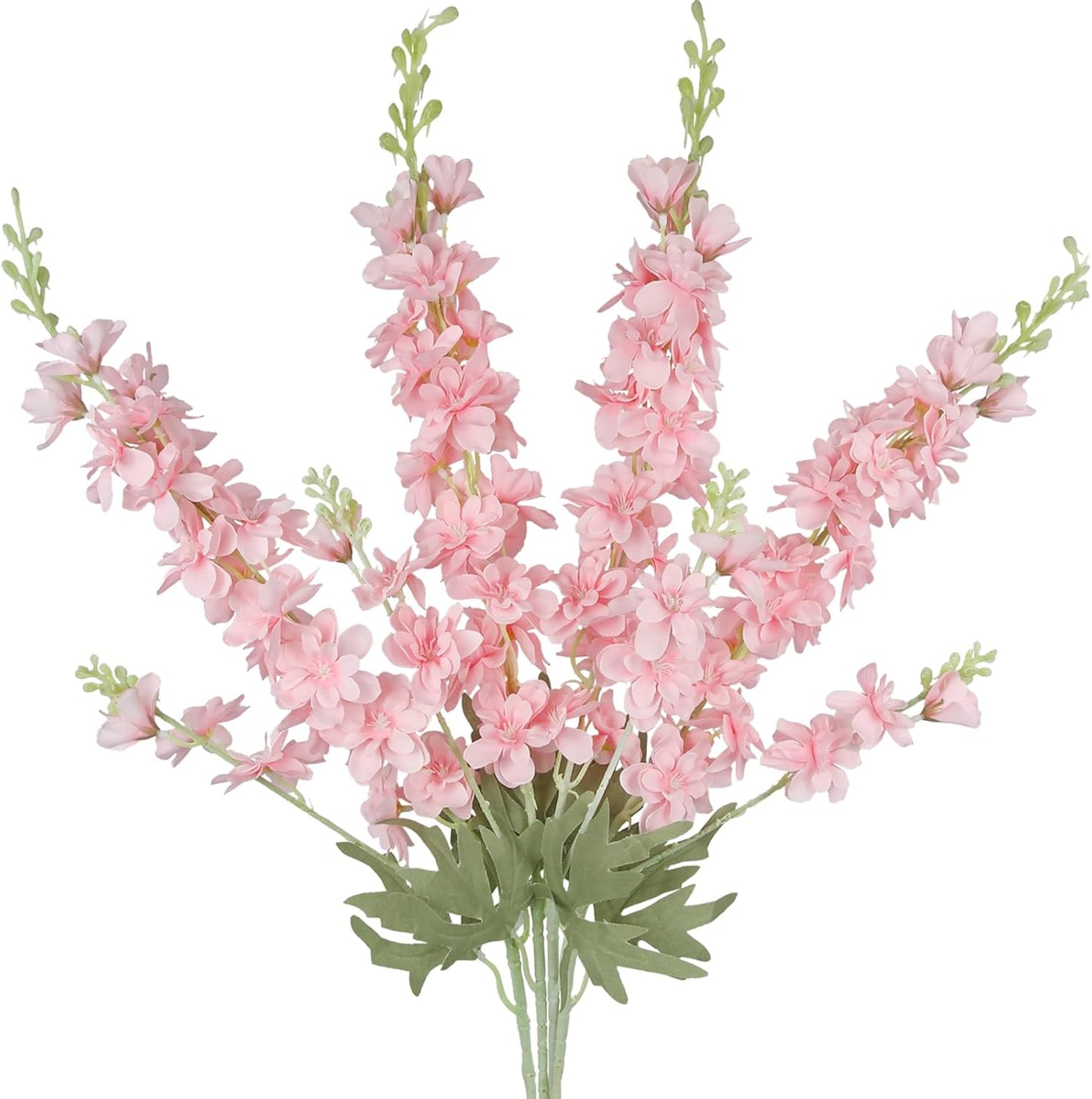 4Pcs Blue Delphinium Artificial Flowers 33.5" Silk Flowers Bulk Larkspur Artificial Flower Long Stem Fake Delphinium Plant Flower for Tall Vase Floral Arrangement Centerpiece Bouquet Home Decor