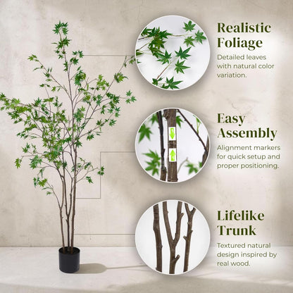7ft Premium Artificial Japanese Maple Tree