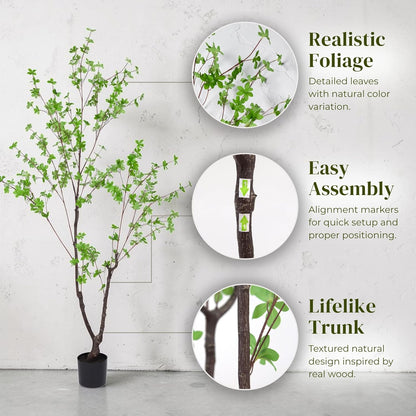 7ft Premium Artificial Japanese Maple Tree