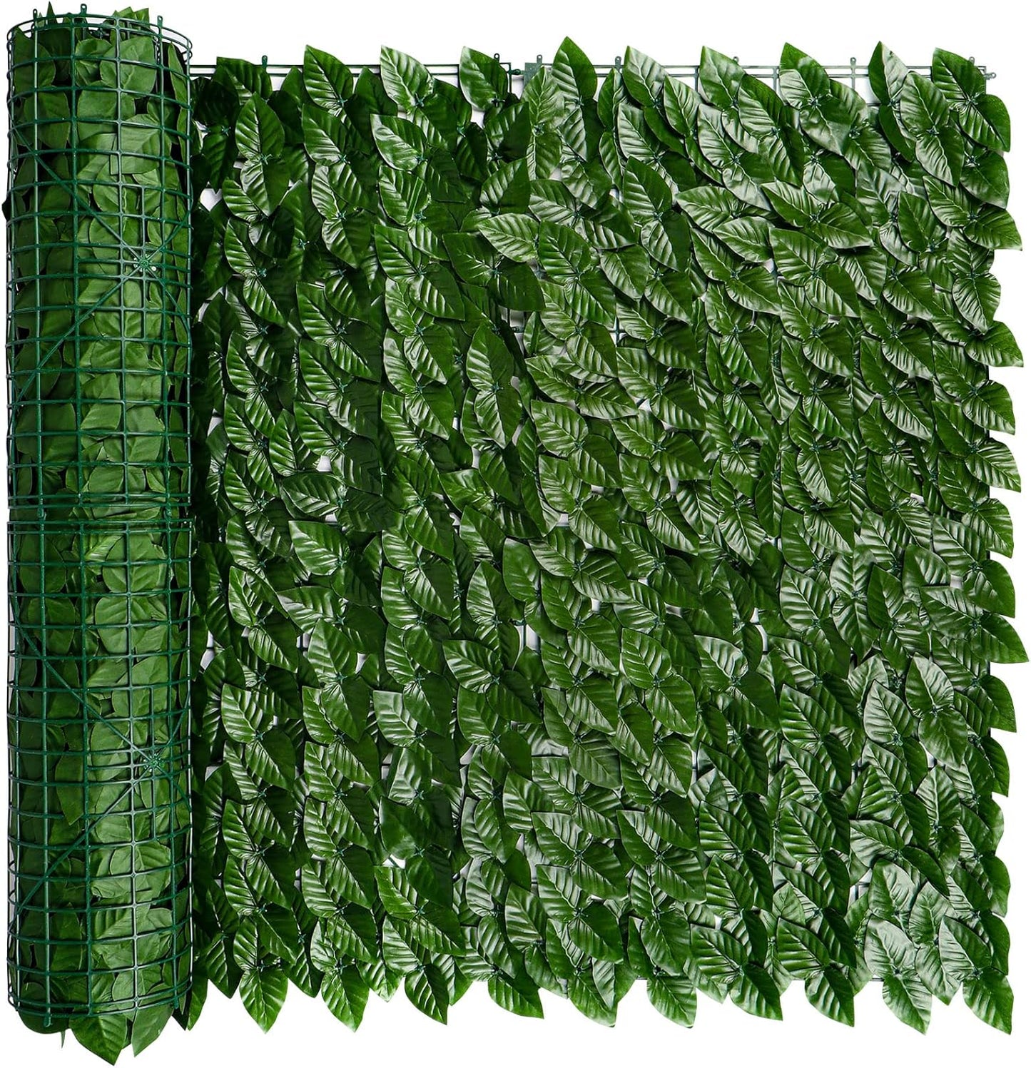 Artificial Ivy Privacy Screen for Fence, 39x118in Strengthened Joint Prevent Leaves Falling Off, Faux Hedge Panels Greenery Vines, Decorative Fences for Outdoor, Garden