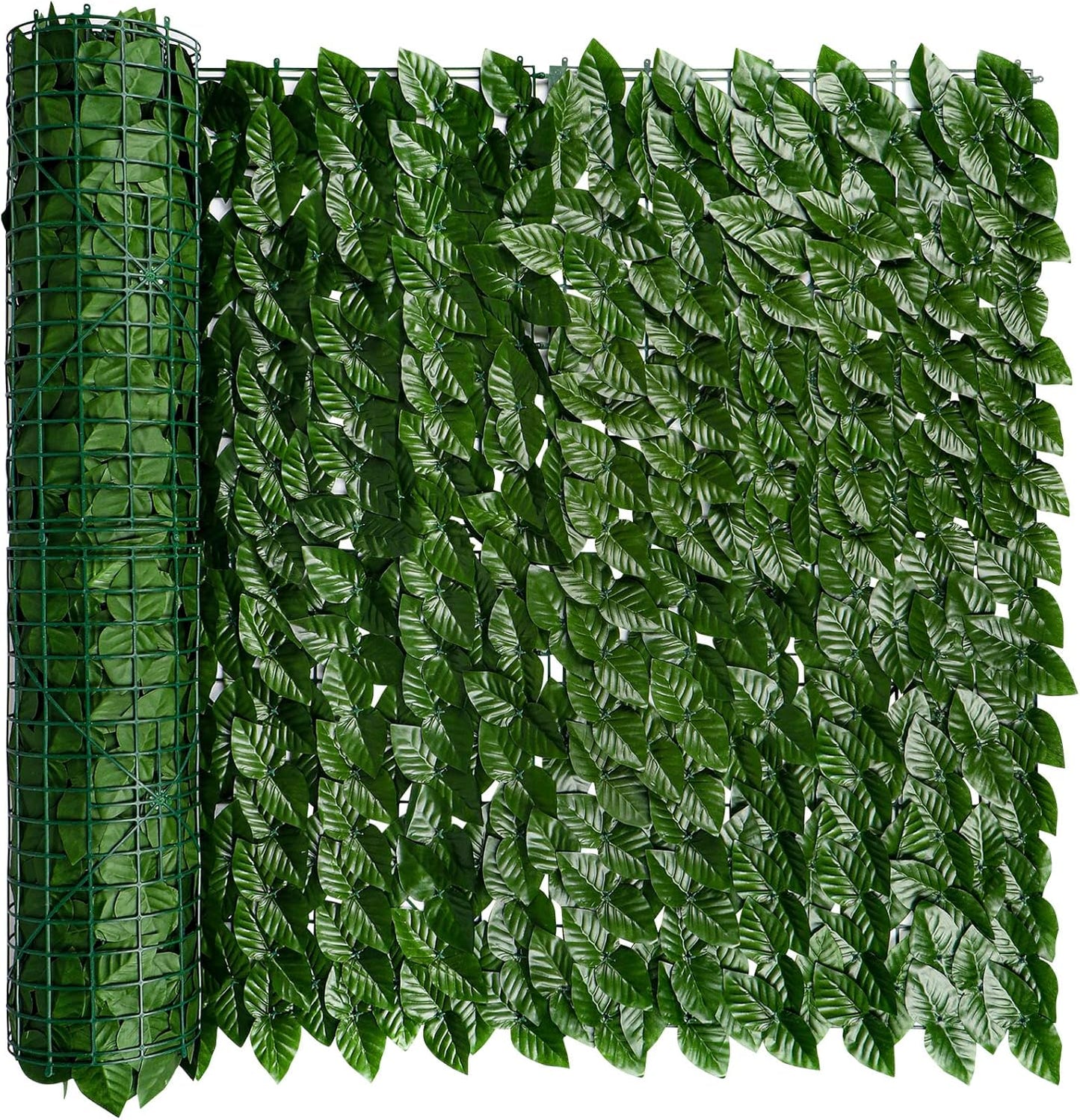 Artificial Ivy Privacy Screen for Fence, 39x118in Strengthened Joint Prevent Leaves Falling Off, Faux Hedge Panels Greenery Vines, Decorative Fences for Outdoor, Garden