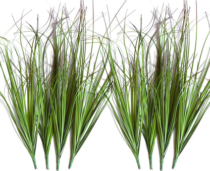 16PCS Fake Tall Grass Plant，UV Resistant Artificial Greenery Stems