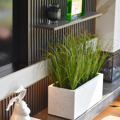 16PCS Fake Tall Grass Plant，UV Resistant Artificial Greenery Stems