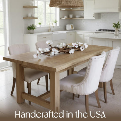 Modern Farmhouse Dining Table Centerpiece, Magnolia Driftwood