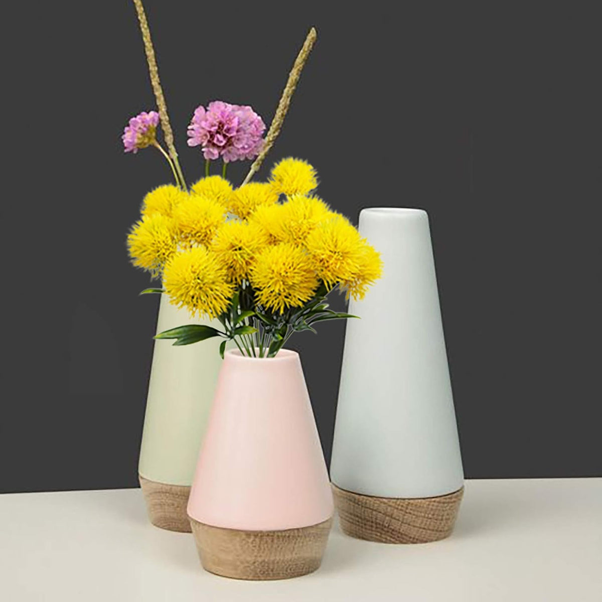 Dandelion Artificial Flowers Yellow Flowers Fake Plants Flower Bouquet Plastic Flowers for Home DIY Decoration Wedding Decor
