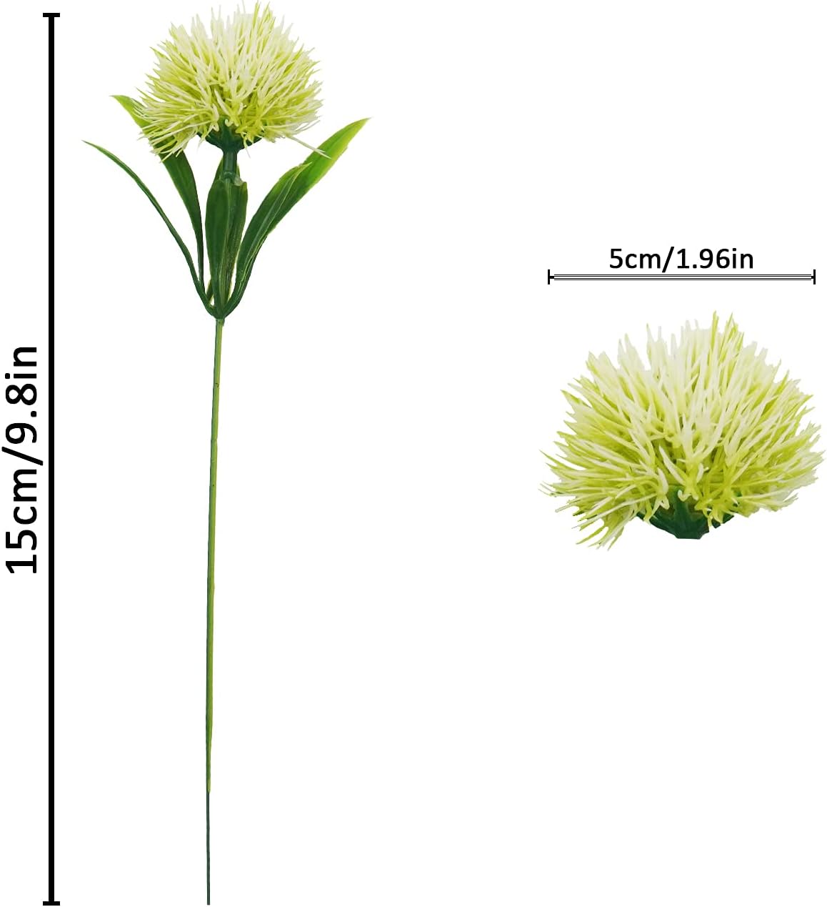 Dandelion Artificial Flowers Yellow Flowers Fake Plants Flower Bouquet Plastic Flowers for Home DIY Decoration Wedding Decor