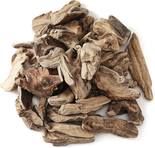 32oz Driftwood for Crafts and Decor, Mixed Size Driftwood Pieces Large Drift Wood Decor for Home Wedding Table DIY Art Beach Decoration, 2 Inches to 7 Inches in Length