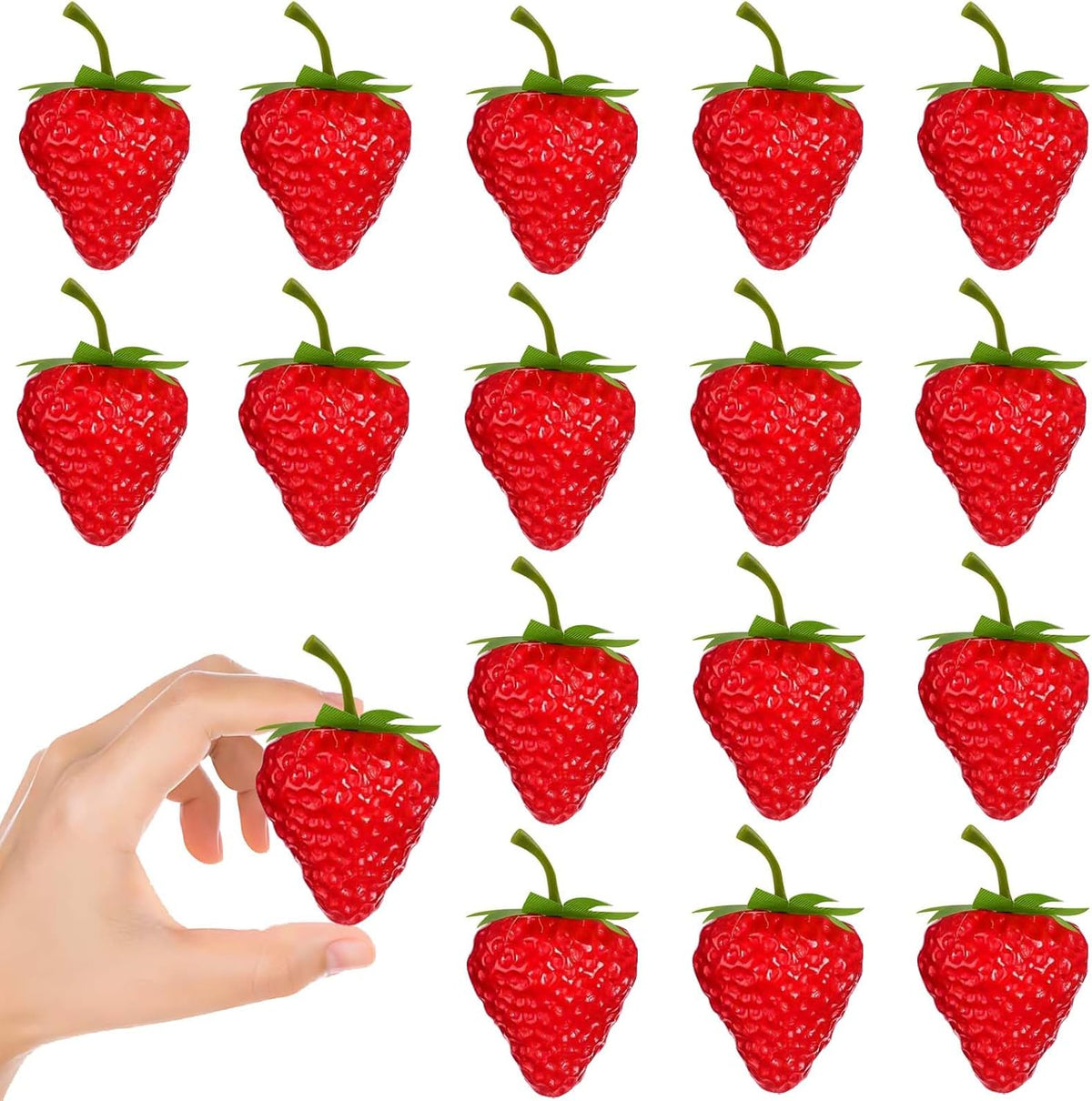 20 Pieces Mini Fake Apples, Red Artificial Apples, Faux Realistic Apple Decorative Fruit Food Ornaments Display Photo Props