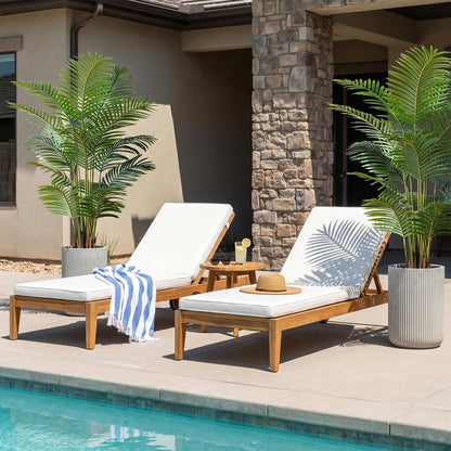 6ft 2-Pack Artificial Areca Palm Plant in Pot, Fake Tropical Cane Palm Silk
