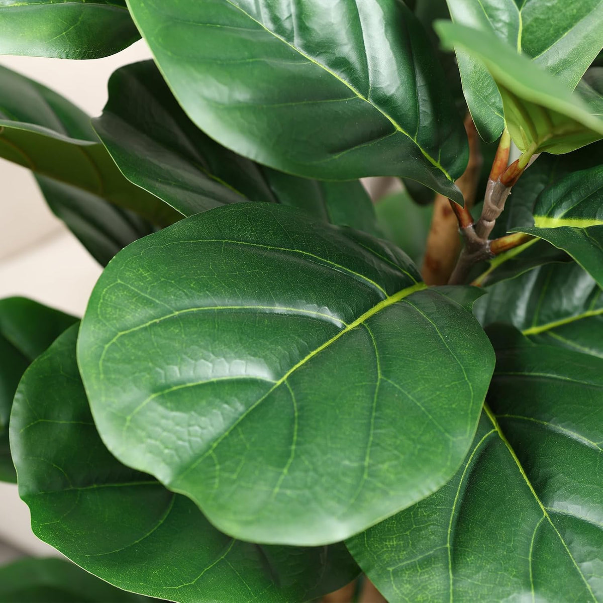 7FT Artificial Fiddle Leaf Fig Tree with White Planter for Home Decor