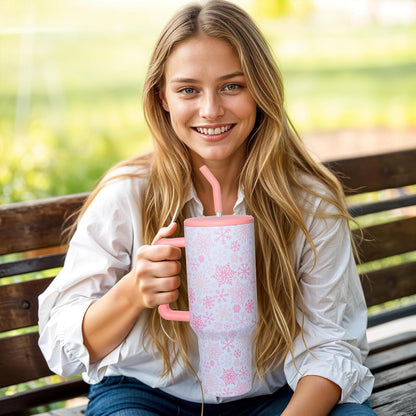 Lemon Tumbler with Straw and Lid Vacuum Insulated 40oz Stainless Steel Cup Gifts for Women Birthday Present Lemon Water Bottle Coffee Cup for Home or Travel