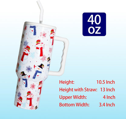 Lemon Tumbler with Straw and Lid Vacuum Insulated 40oz Stainless Steel Cup Gifts for Women Birthday Present Lemon Water Bottle Coffee Cup for Home or Travel