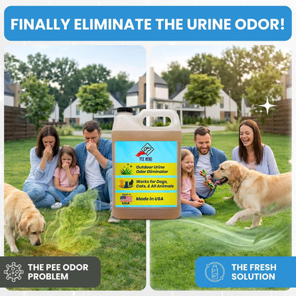 Pee Hero Dog Turf Cleaner for Pet Urine Outdoor 16 oz Concentrate (Makes 2 Gallons Solution) | Pet Urine Odor Eliminator Concentrate| Turf Deodorizer for Pet Urine