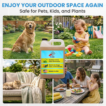 Pee Hero Dog Turf Cleaner for Pet Urine Outdoor 16 oz Concentrate (Makes 2 Gallons Solution) | Pet Urine Odor Eliminator Concentrate| Turf Deodorizer for Pet Urine