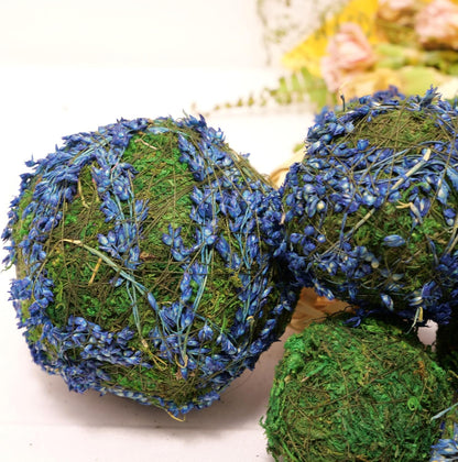 Handmade Natural Green Plant Moss Balls Decorative for Home Party Display Decor Props (2 in)