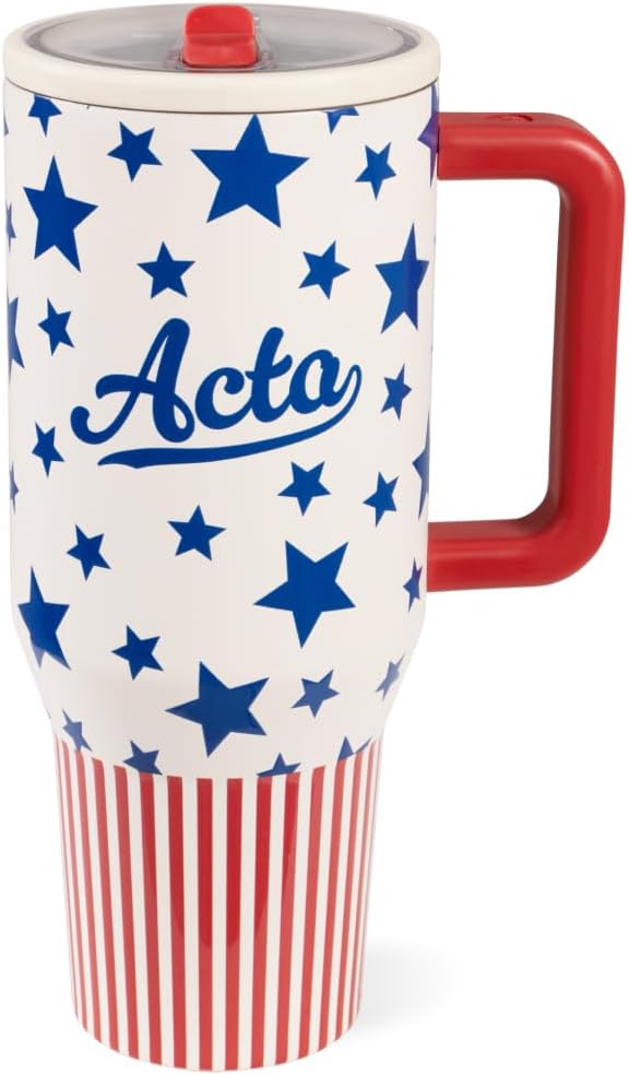 Traveler 40oz, Insulated Tumbler with Handle & Straw, Lemon Lime