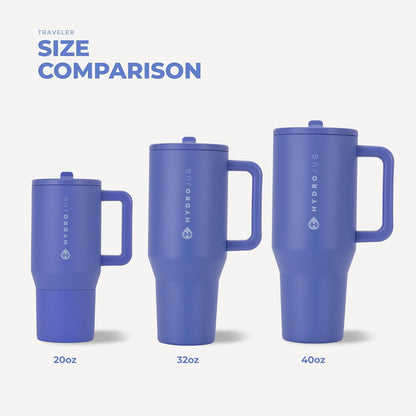 Traveler 40oz, Insulated Tumbler with Handle & Straw, Lemon Lime