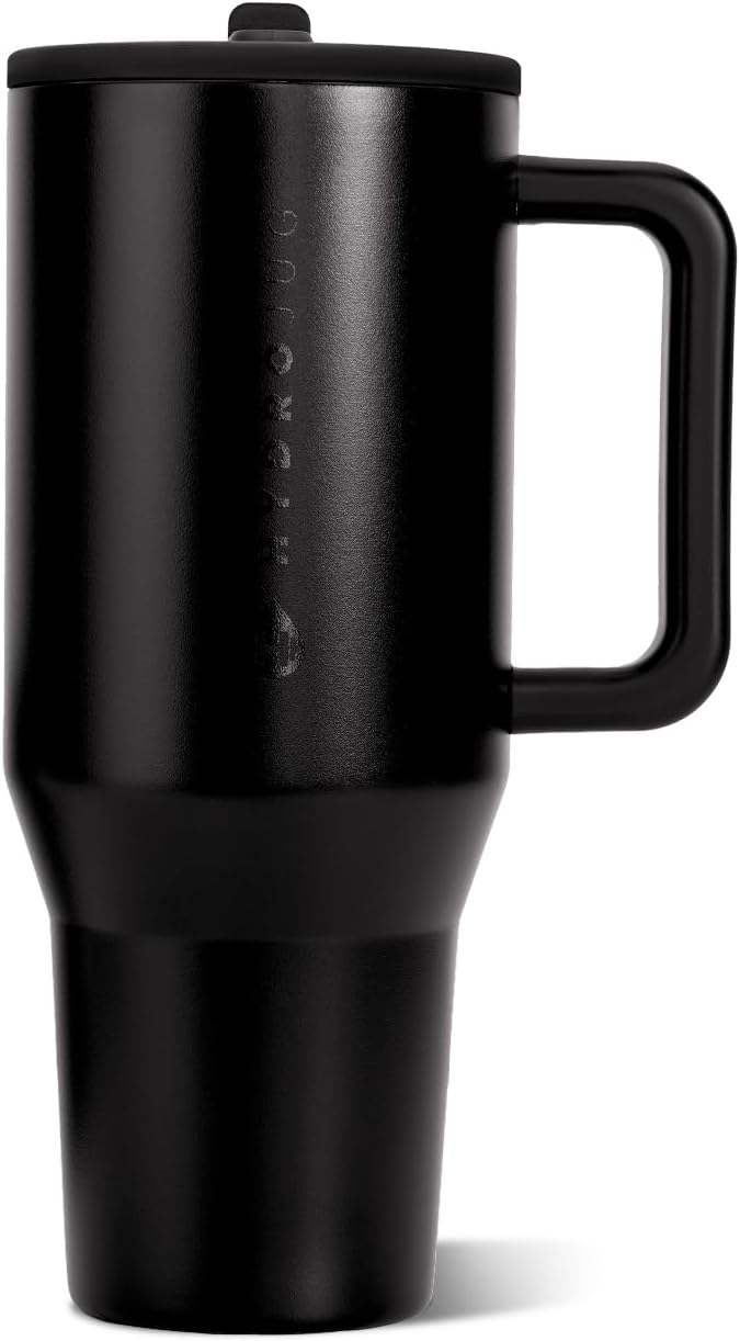 Traveler 40oz, Insulated Tumbler with Handle & Straw, Lemon Lime