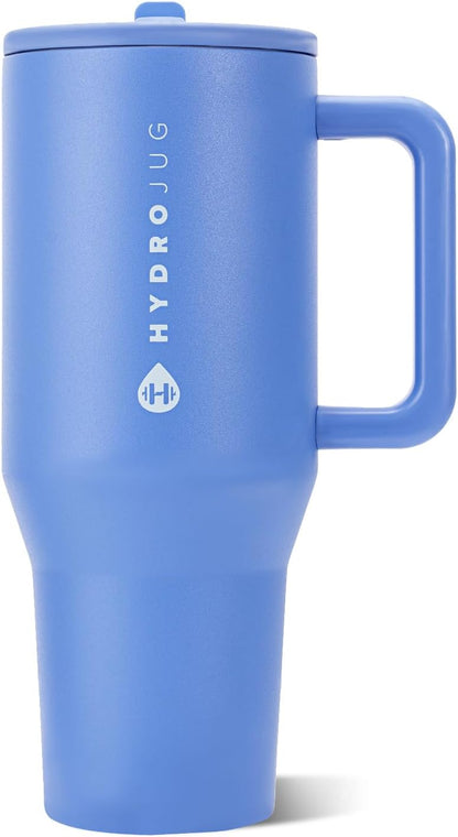 Traveler 40oz, Insulated Tumbler with Handle & Straw, Lemon Lime