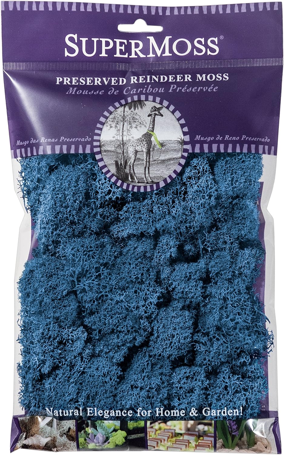 21669 Reindeer Moss Preserved, Chartreuse, 8oz (200 cubic inch)