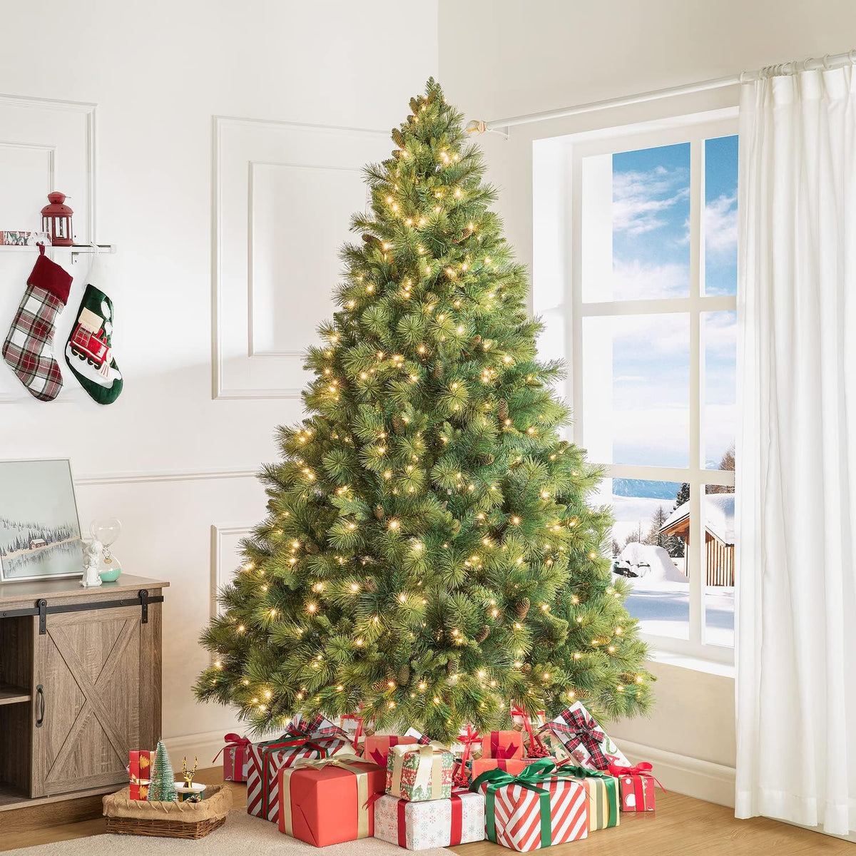 Cynthia 4.5ft Artificial Prelit Christmas Tree