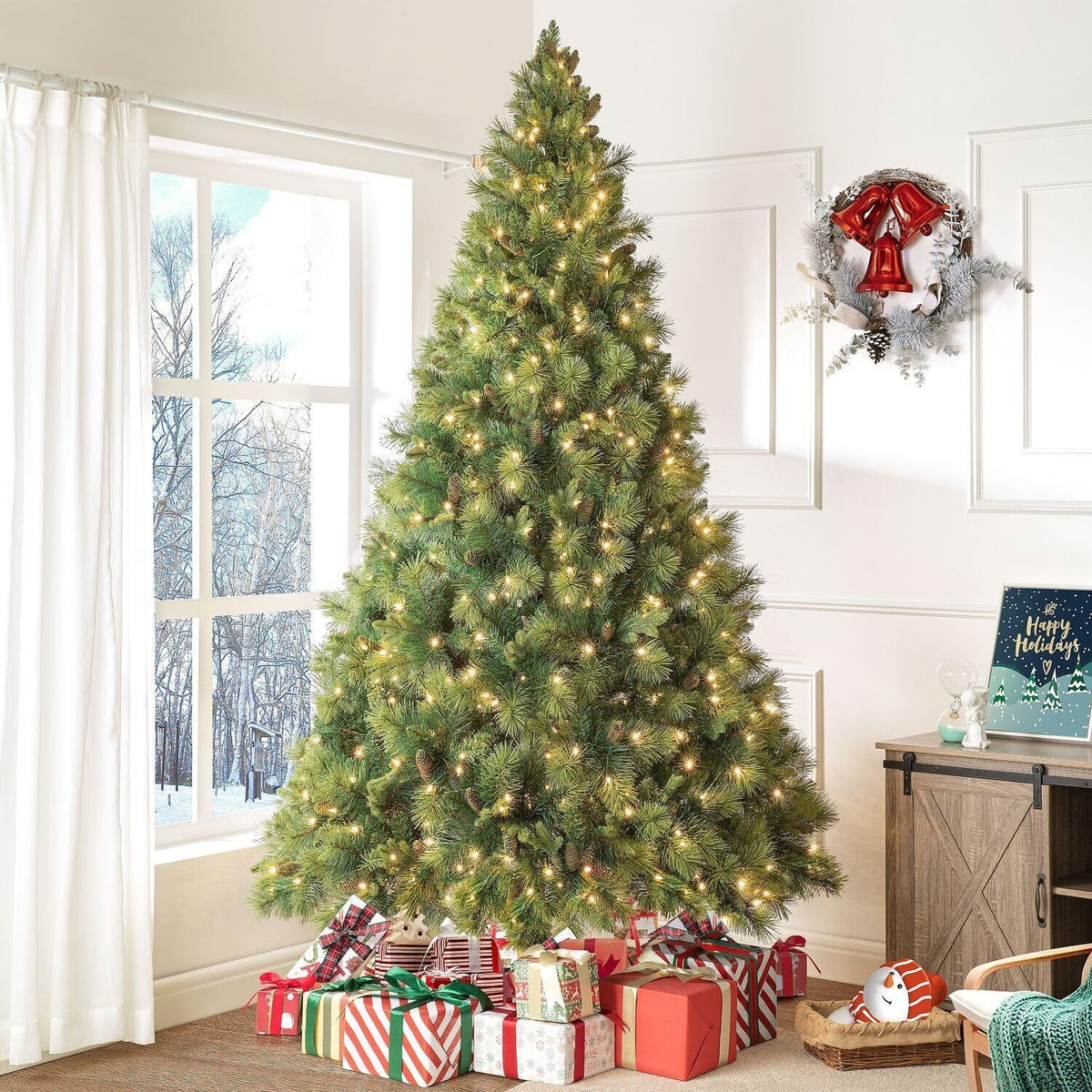 Cynthia 4.5ft Artificial Prelit Christmas Tree