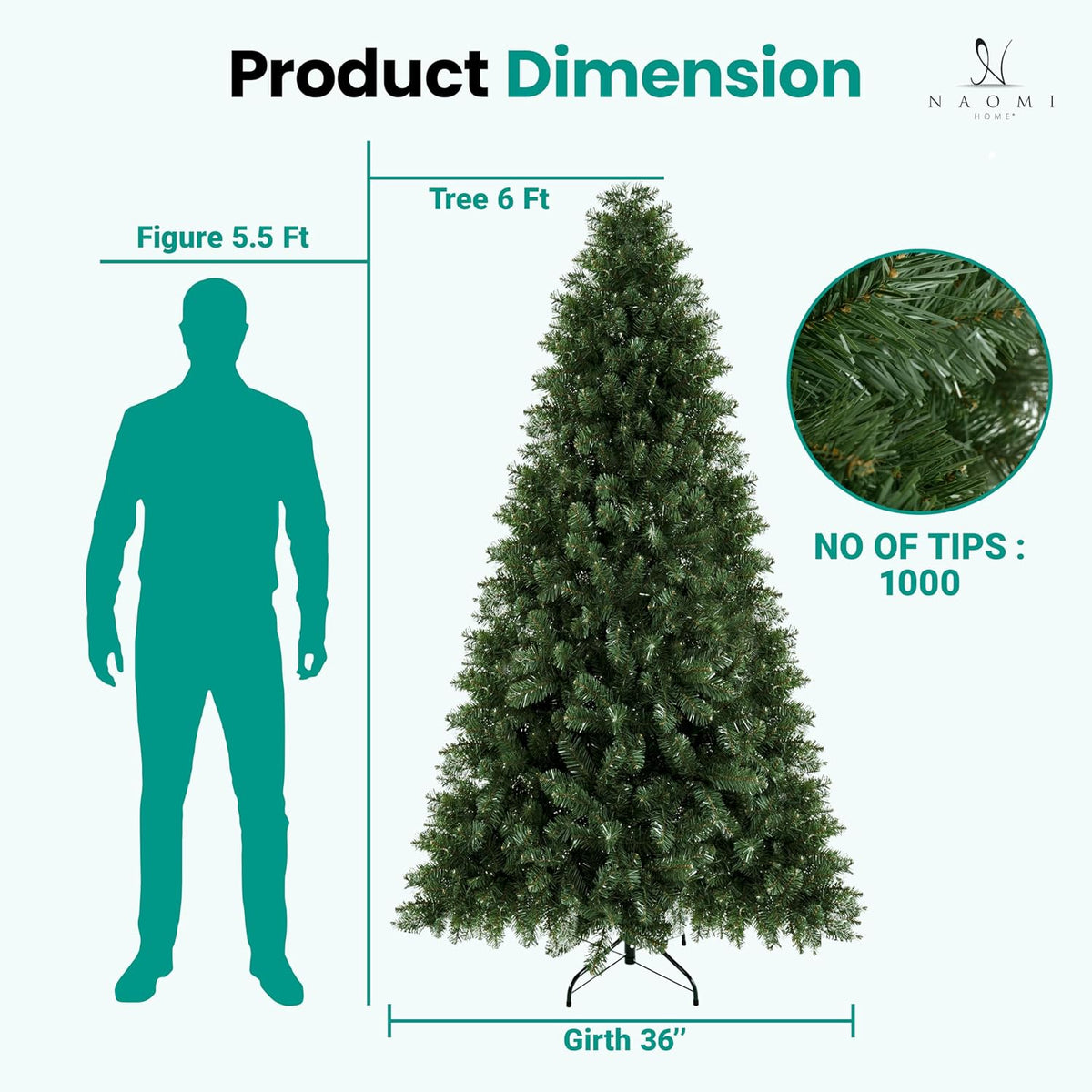 Cynthia 4.5ft Artificial Prelit Christmas Tree
