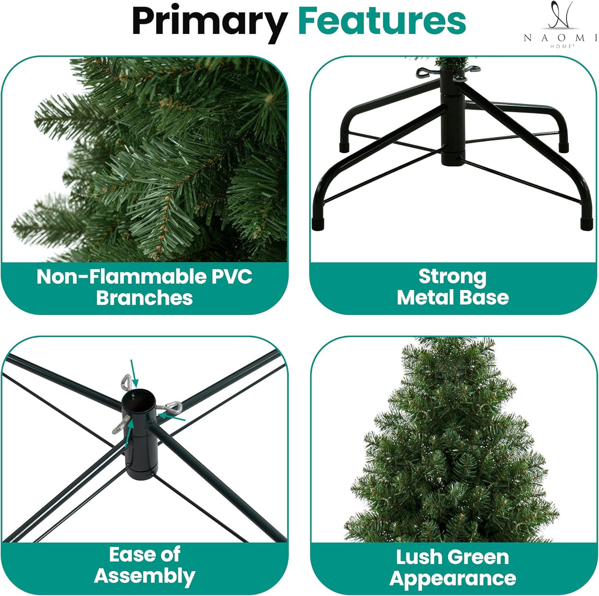 Cynthia 4.5ft Artificial Prelit Christmas Tree