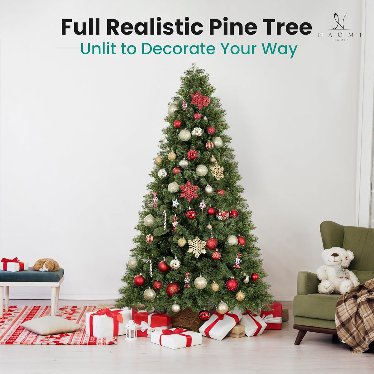 Cynthia 4.5ft Artificial Prelit Christmas Tree