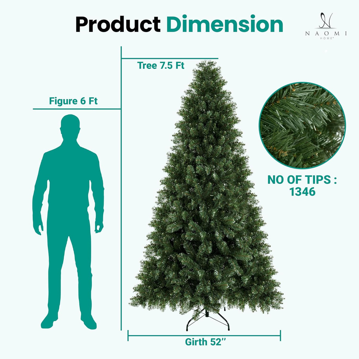 Cynthia 4.5ft Artificial Prelit Christmas Tree