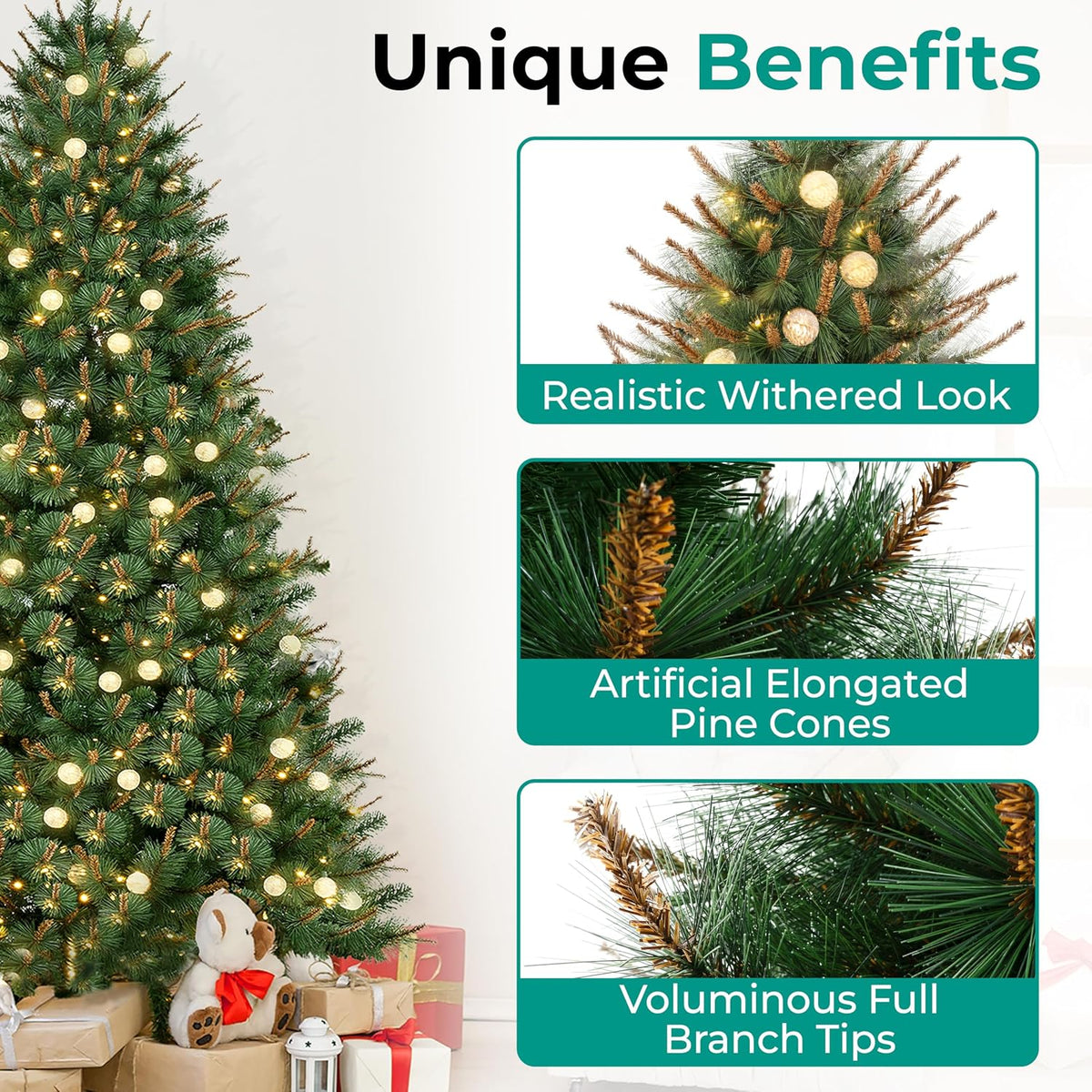 Cynthia 4.5ft Artificial Prelit Christmas Tree