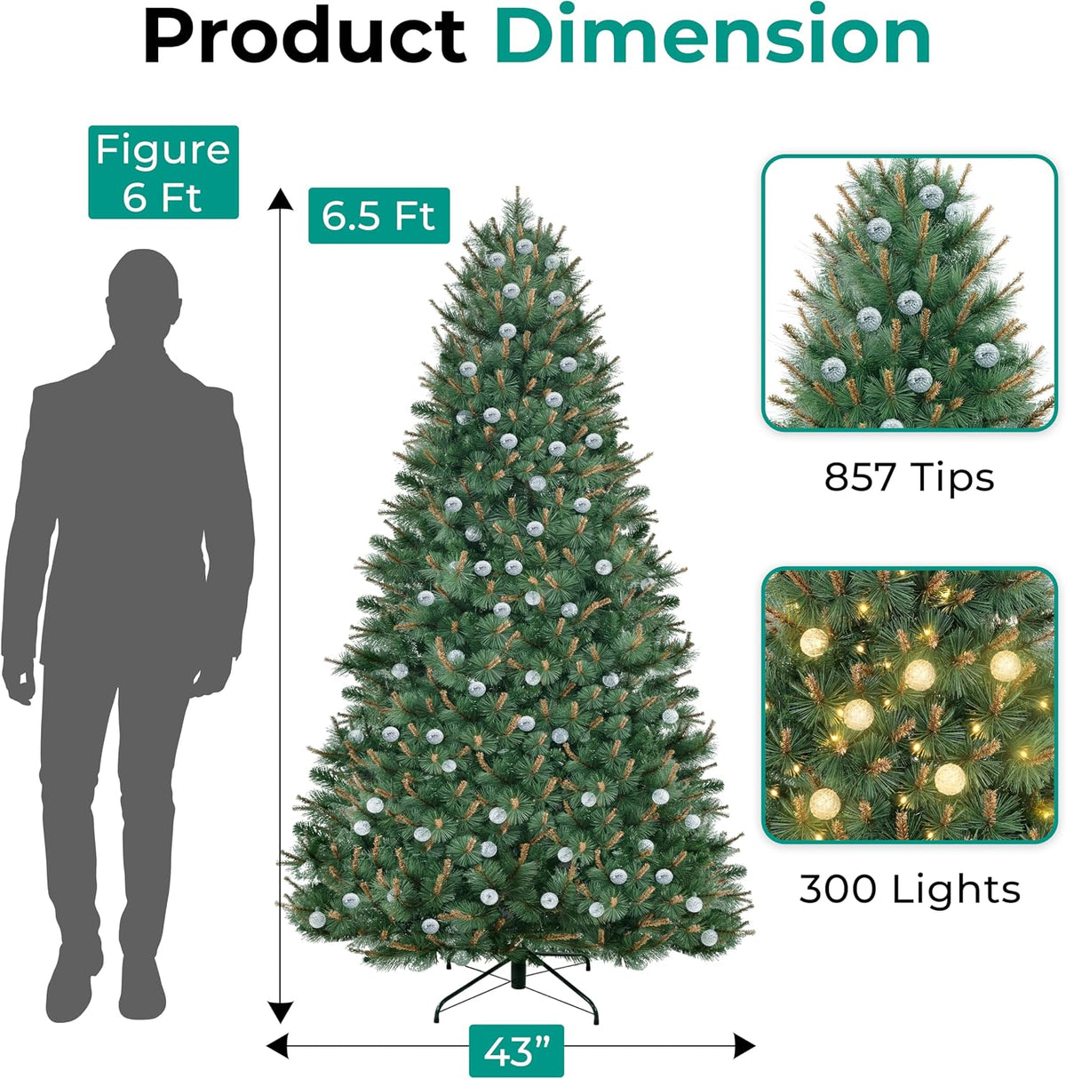 Cynthia 4.5ft Artificial Prelit Christmas Tree