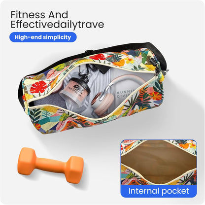 Small Gym Bag for Women & Men,Small Lightweight Duffel Bag Carry On Bags Mini Duffel Travel Bag Waterproof Sports Bags for Workout/Sport/Travel, Yellow