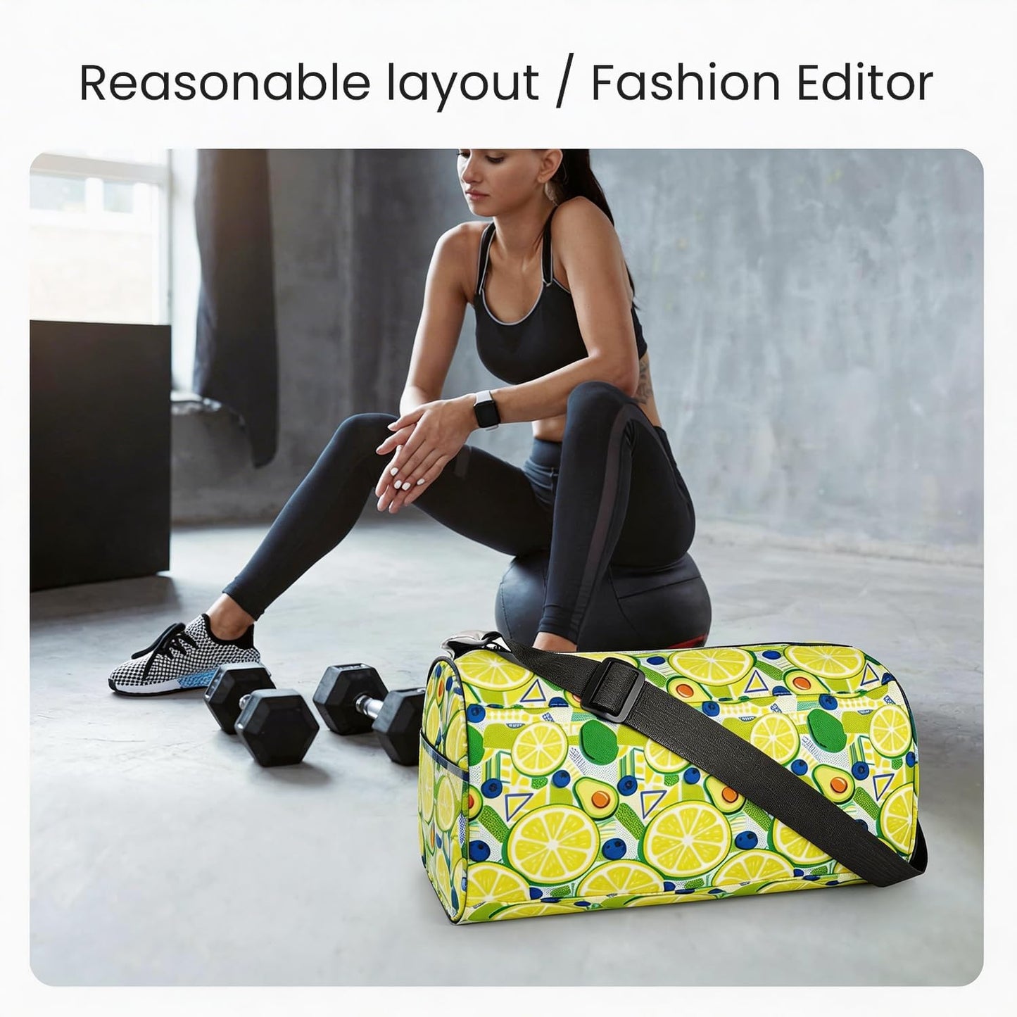 Small Gym Bag for Women & Men,Small Lightweight Duffel Bag Carry On Bags Mini Duffel Travel Bag Waterproof Sports Bags for Workout/Sport/Travel, Yellow