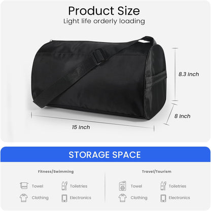 Small Gym Bag for Women & Men,Small Lightweight Duffel Bag Carry On Bags Mini Duffel Travel Bag Waterproof Sports Bags for Workout/Sport/Travel, Yellow