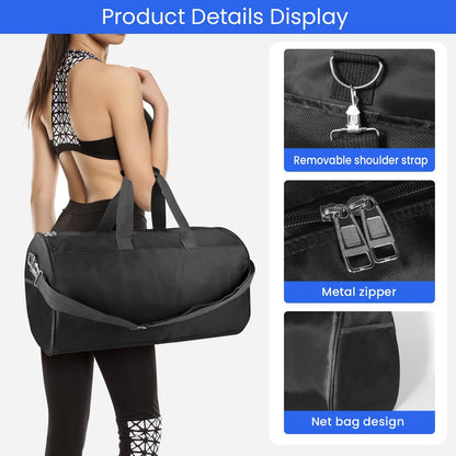 Small Gym Bag for Women & Men,Small Lightweight Duffel Bag Carry On Bags Mini Duffel Travel Bag Waterproof Sports Bags for Workout/Sport/Travel, Yellow
