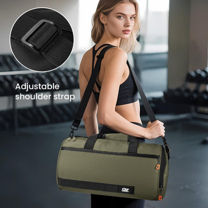 Small Gym Bag for Women & Men,Small Lightweight Duffel Bag Carry On Bags Mini Duffel Travel Bag Waterproof Sports Bags for Workout/Sport/Travel, Yellow
