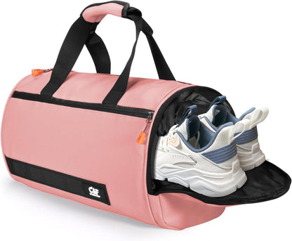 Small Gym Bag for Women & Men,Small Lightweight Duffel Bag Carry On Bags Mini Duffel Travel Bag Waterproof Sports Bags for Workout/Sport/Travel, Yellow