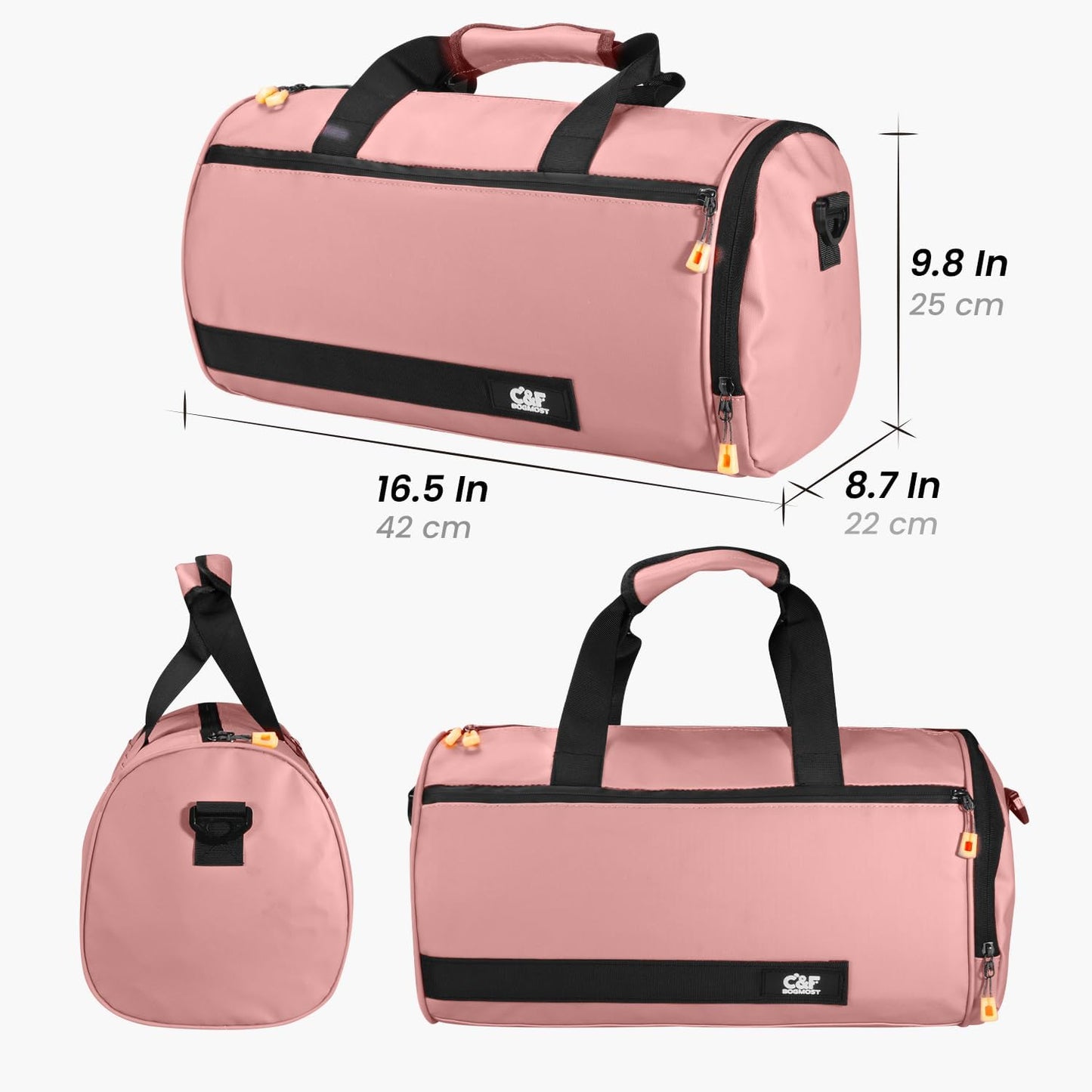 Small Gym Bag for Women & Men,Small Lightweight Duffel Bag Carry On Bags Mini Duffel Travel Bag Waterproof Sports Bags for Workout/Sport/Travel, Yellow