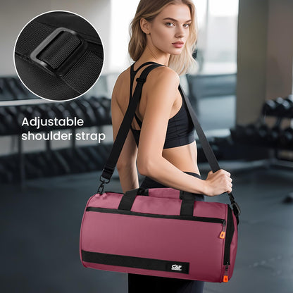 Small Gym Bag for Women & Men,Small Lightweight Duffel Bag Carry On Bags Mini Duffel Travel Bag Waterproof Sports Bags for Workout/Sport/Travel, Yellow