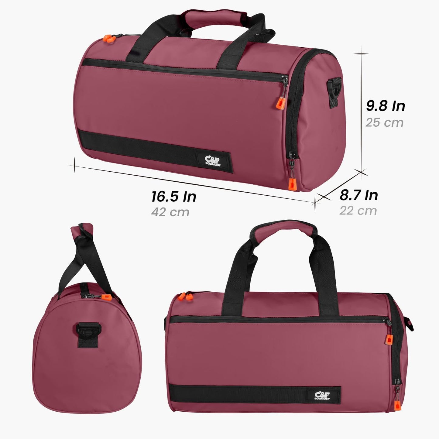 Small Gym Bag for Women & Men,Small Lightweight Duffel Bag Carry On Bags Mini Duffel Travel Bag Waterproof Sports Bags for Workout/Sport/Travel, Yellow