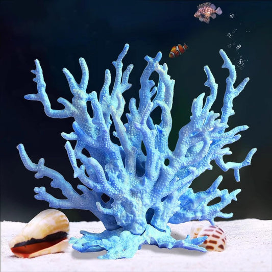 Artificial Aquarium Coral Ornament Plastic Fish Tank Plants Decoration for Aquarium Landscape (Pink)