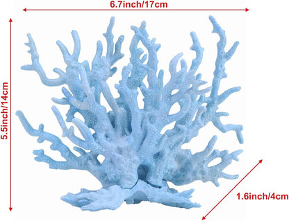 Artificial Aquarium Coral Ornament Plastic Fish Tank Plants Decoration for Aquarium Landscape (Pink)