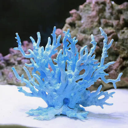 Artificial Aquarium Coral Ornament Plastic Fish Tank Plants Decoration for Aquarium Landscape (Pink)
