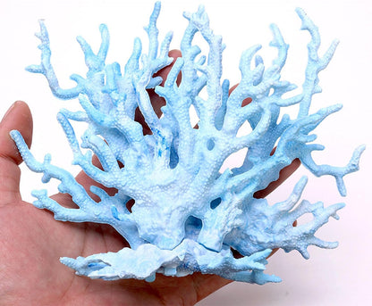 Artificial Aquarium Coral Ornament Plastic Fish Tank Plants Decoration for Aquarium Landscape (Pink)