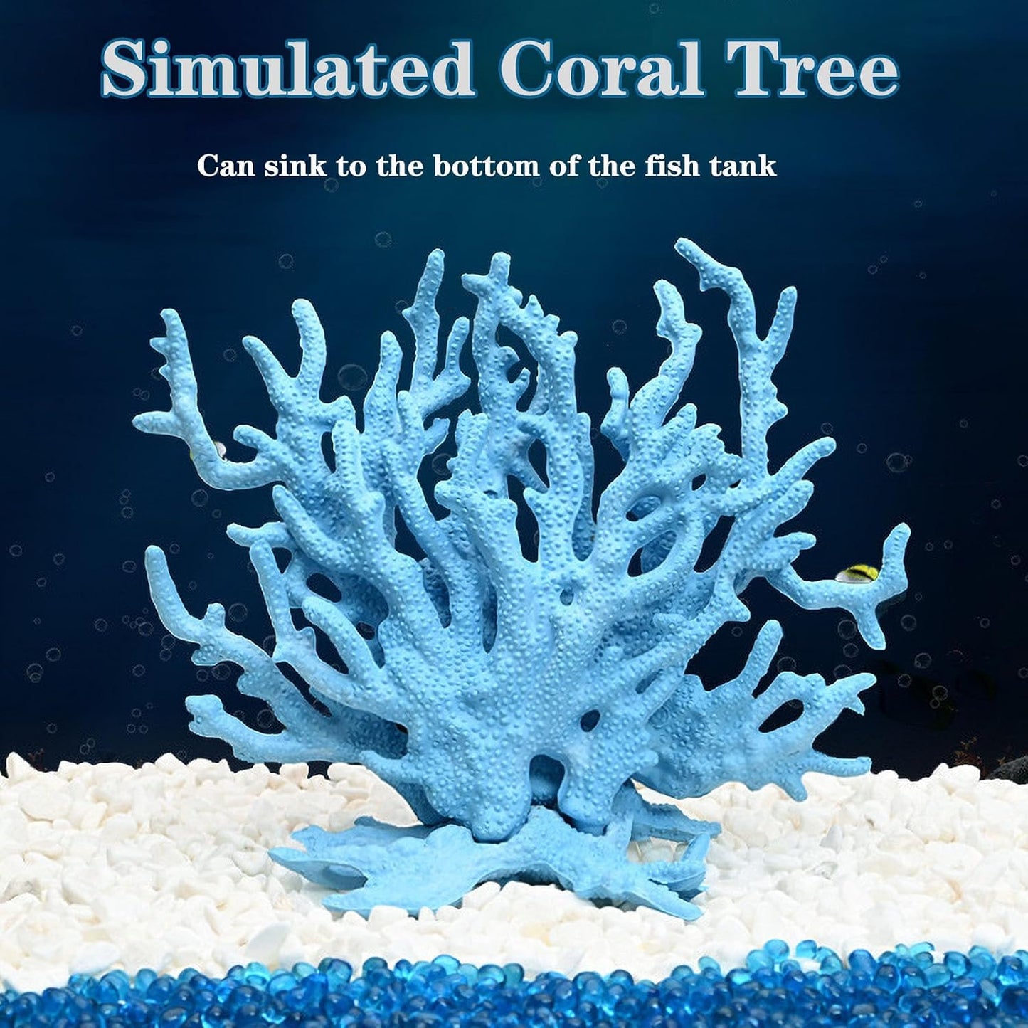 Artificial Aquarium Coral Ornament Plastic Fish Tank Plants Decoration for Aquarium Landscape (Pink)
